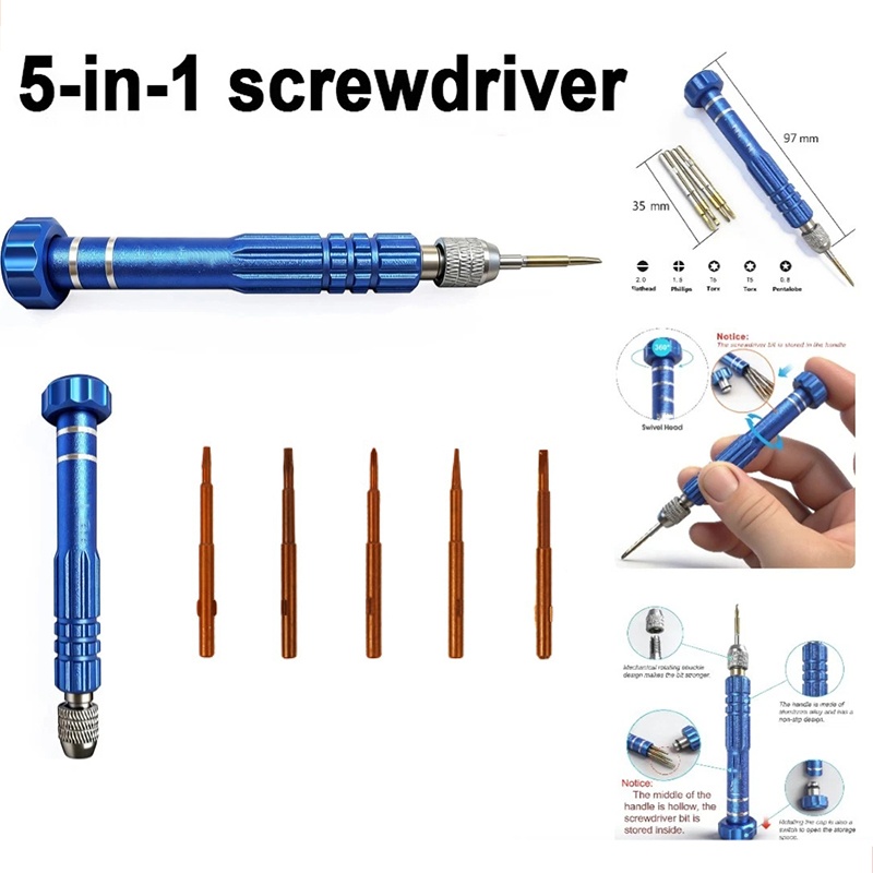 5 In 1 Mobile Phone Repair Kit - Electronics Repair Parts ulasan dan harga